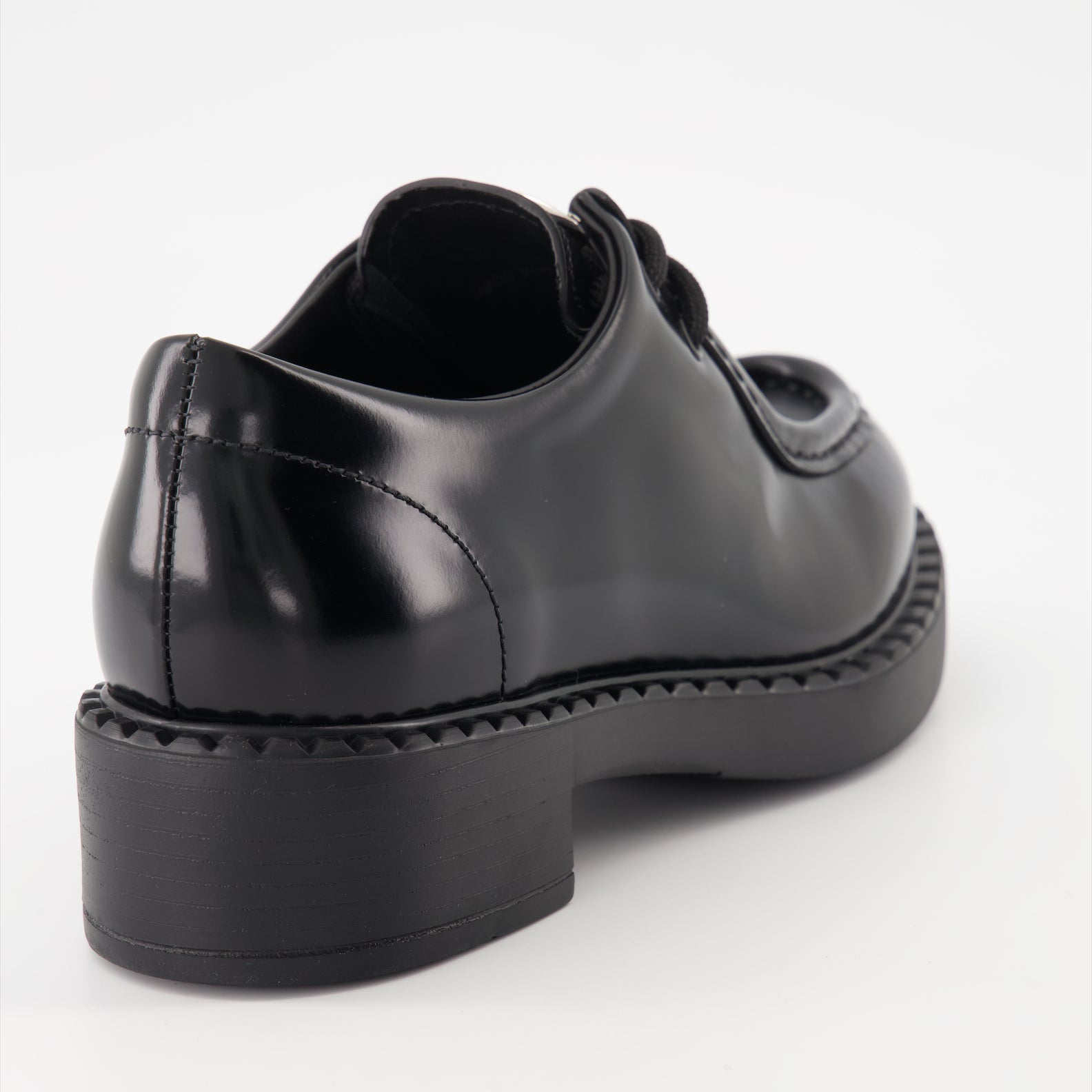 Mocassins Mocassins à lacets Prada Noir Femme