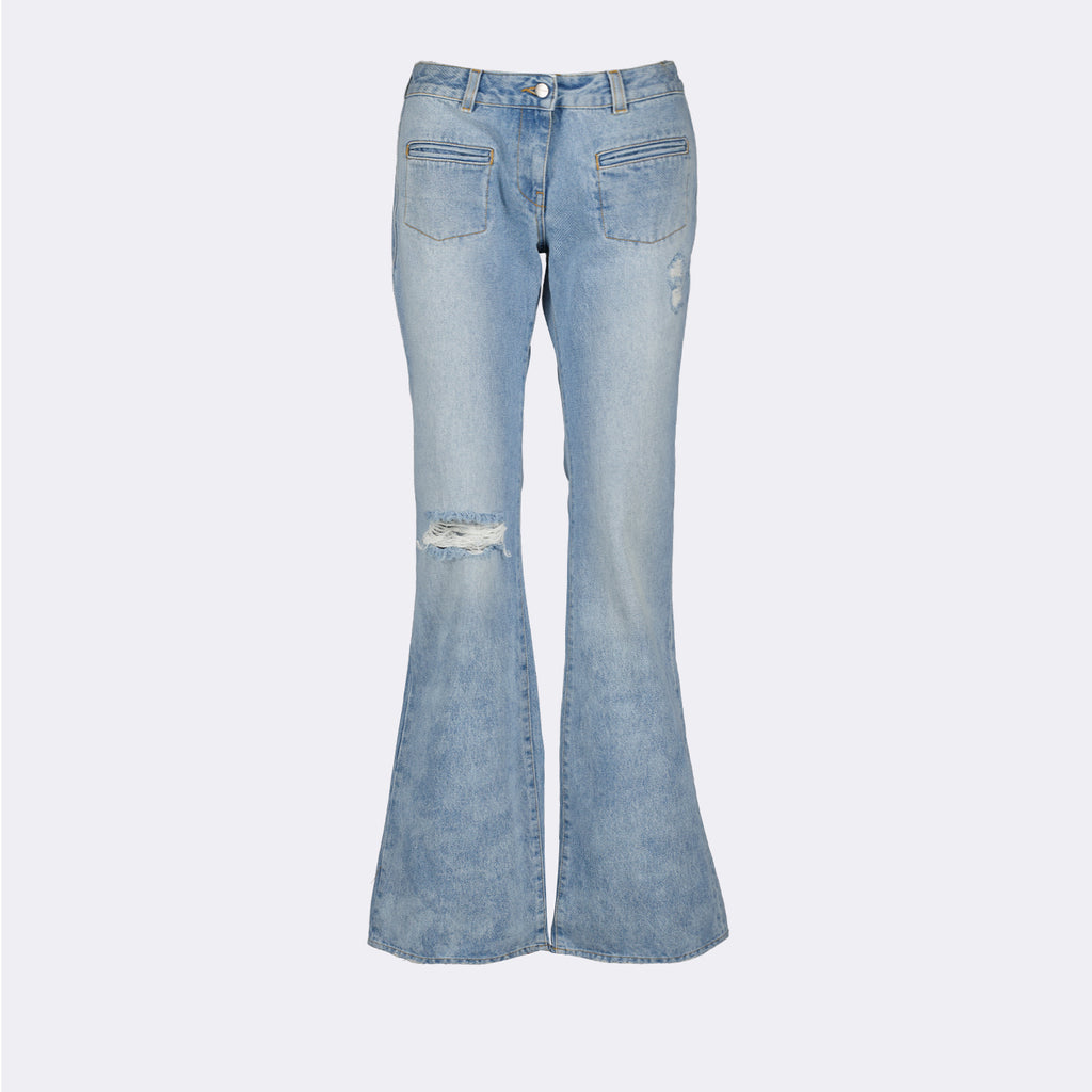 Pantalons Jean bootcut Palm Angels Bleu Femme