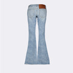 Pantalons Jean bootcut Palm Angels Bleu Femme