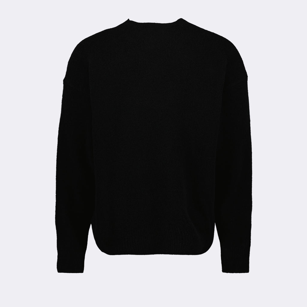 Maille Pull à logo Palm Angels Noir Homme