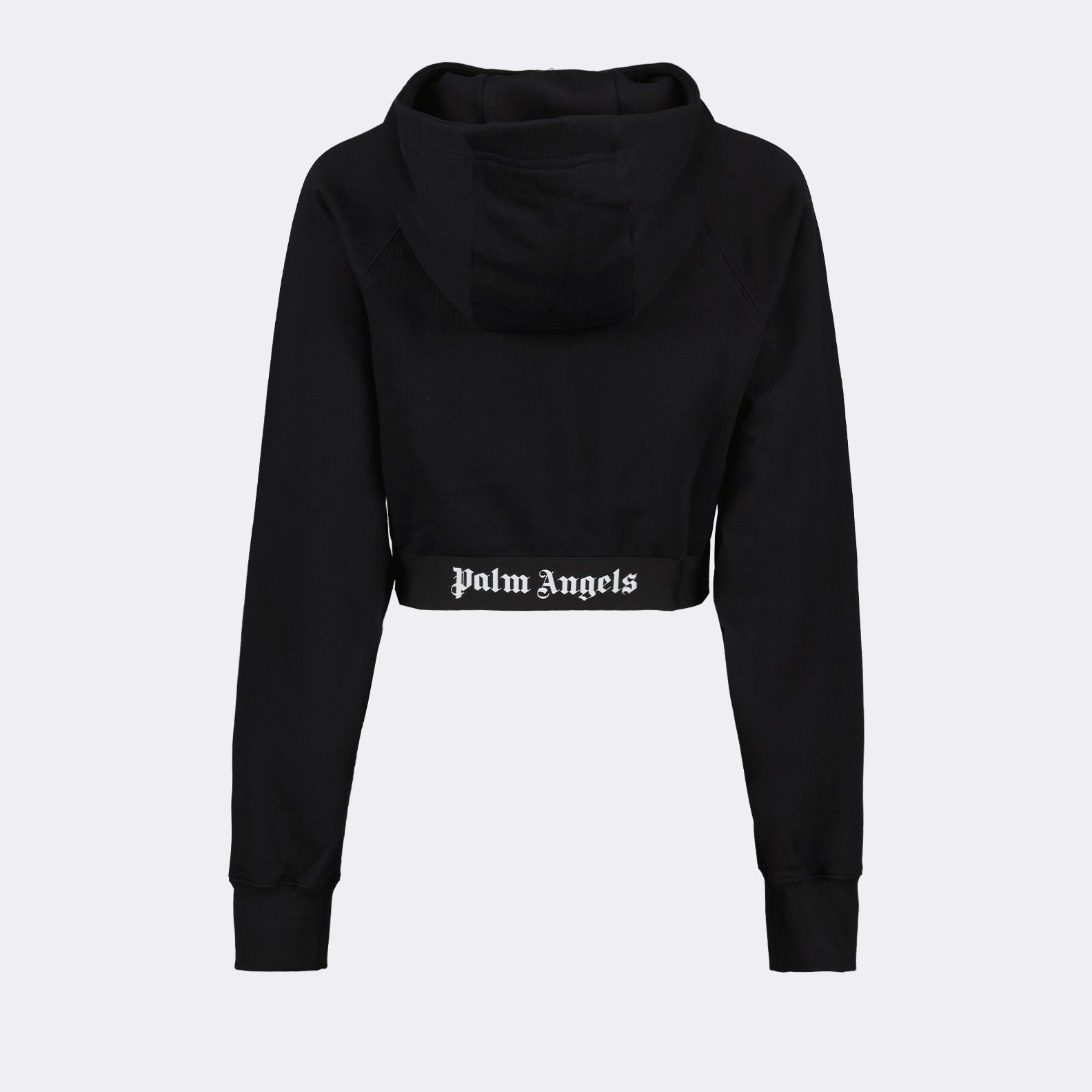 Felpe Sweat à capuche crop Palm Angels Nero Femme