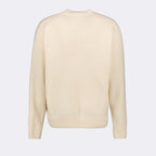 Maille Pull à logo Palm Angels Beige Homme