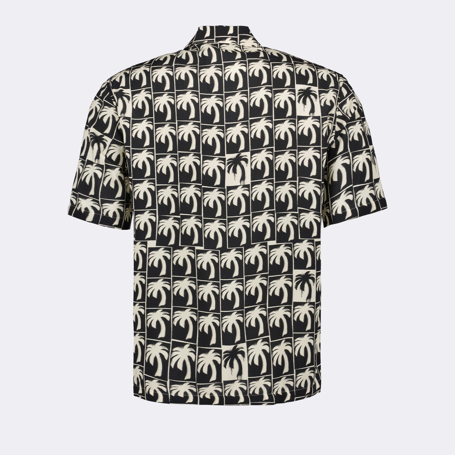 Camisas Chemise Dripping Palms Palm Angels Preto Homme