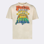 T-shirts Rainbow T-shirt Palm Angels Beige Man