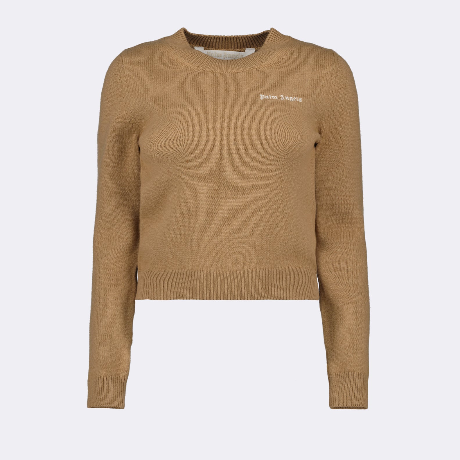 Maille Pull à logo Palm Angels Marron Femme