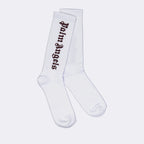 Roupa íntima e homewear Chaussettes à logo Palm Angels Branco Homme