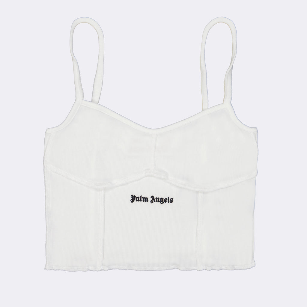 Tops Top à logo Palm Angels Blanc Femme