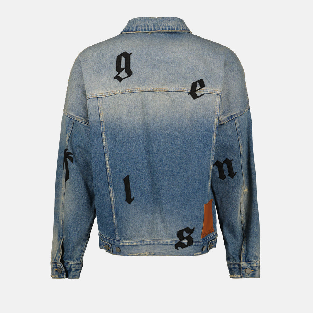 Vestes Veste en jean à patchs Palm Angels Bleu Homme