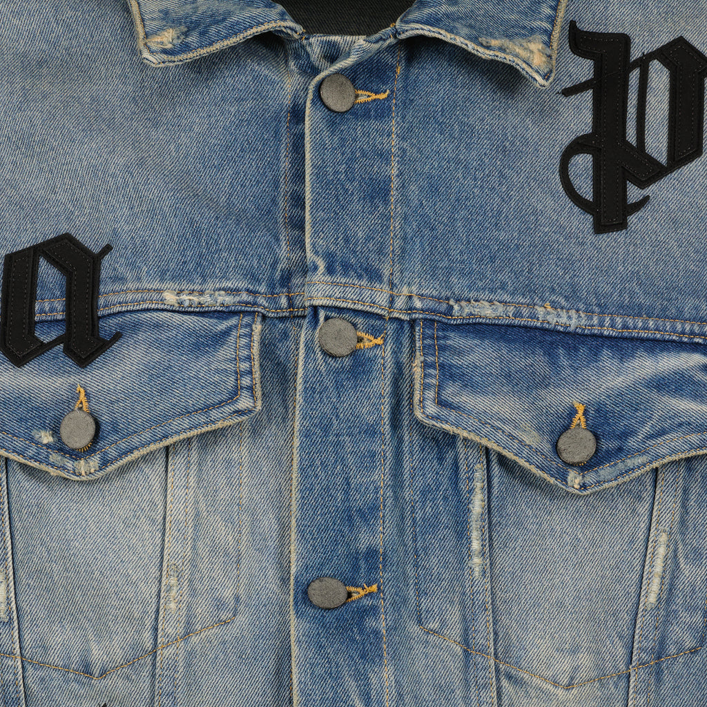 Vestes Veste en jean à patchs Palm Angels Bleu Homme