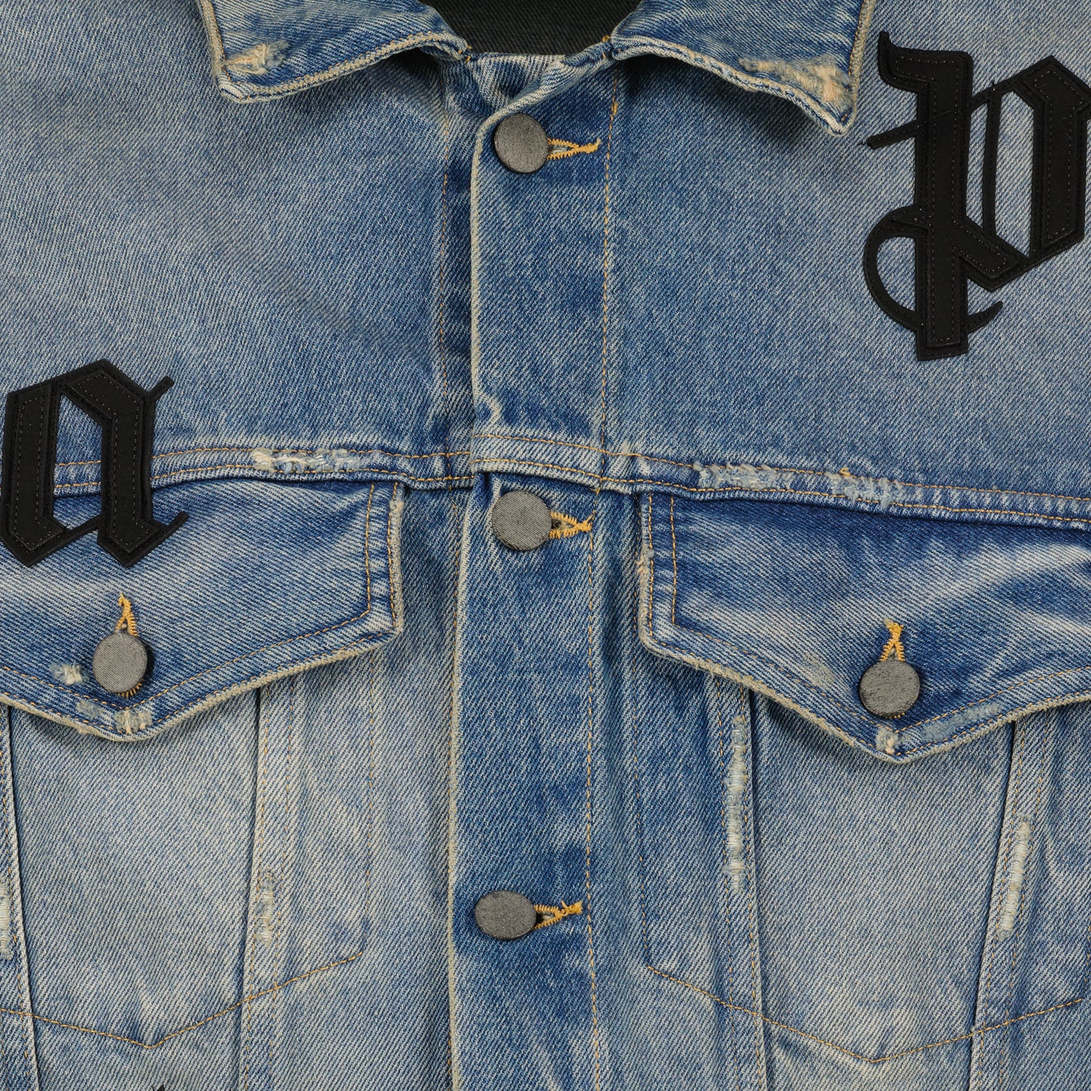 Vestes Veste en jean à patchs Palm Angels Bleu Homme
