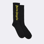 Ropa interior y homewear Calcetines con Logo Palm Angels Negro Homme
