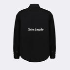 Camisas Chemise en laine Palm Angels Preto Homme