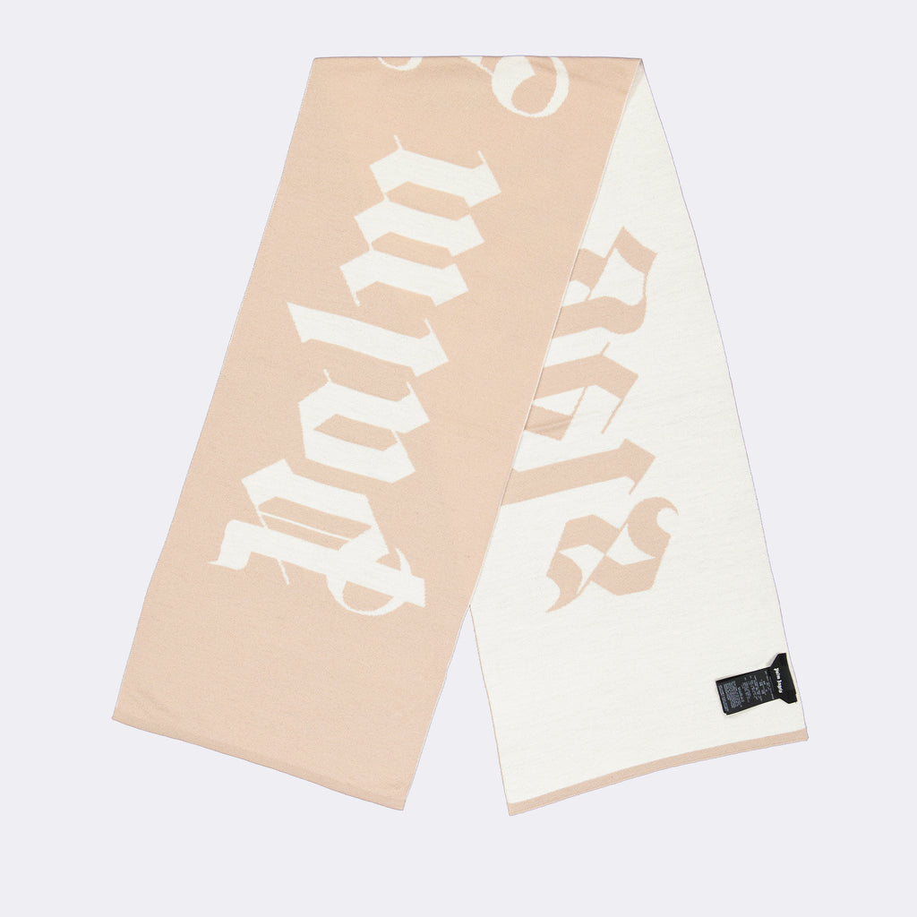 Écharpes, foulards et gants Écharpe à logo Palm Angels Beige Homme