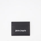 Petite maroquinerie Porte-cartes à logo Palm Angels Noir Homme