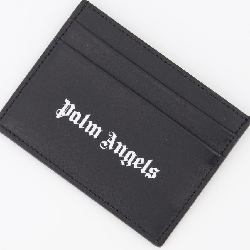 Petite maroquinerie Porte-cartes à logo Palm Angels Noir Homme