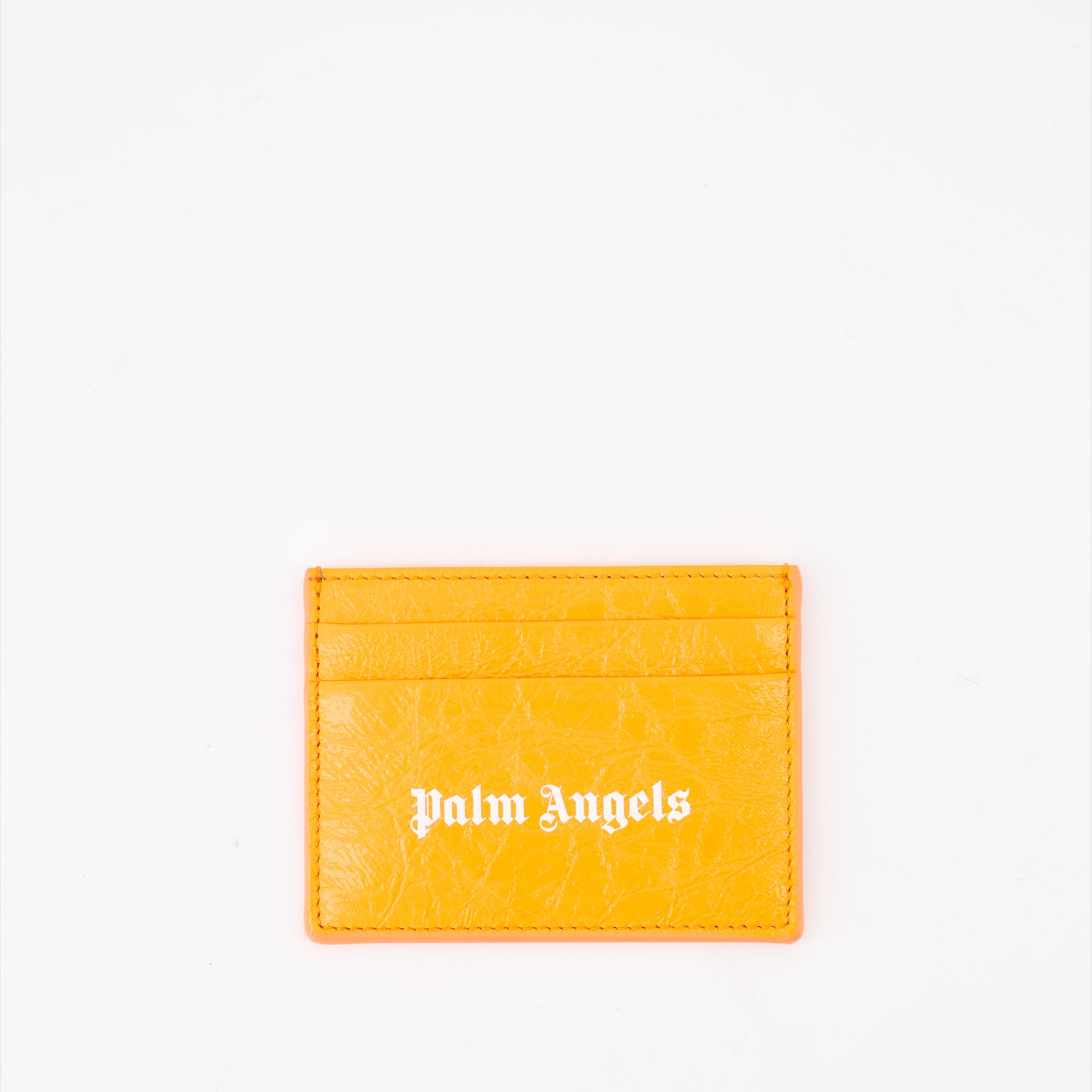 Petite maroquinerie Porte-cartes à logo Palm Angels Orange Homme