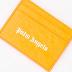 Small leather goods Logo card holder Palm Angels Orange Man