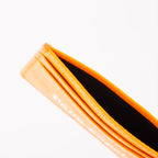 Small leather goods Logo card holder Palm Angels Orange Man