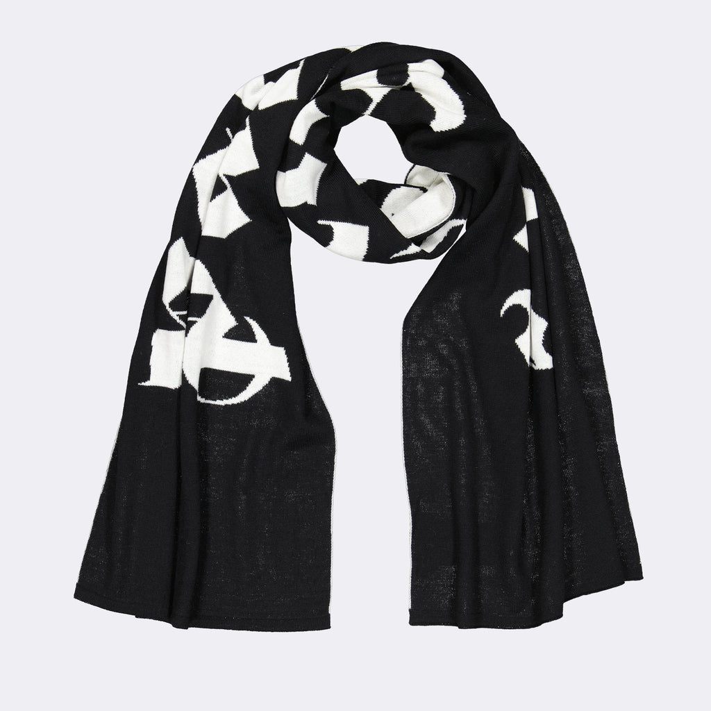 Écharpes, foulards et gants Écharpe à logo Palm Angels Noir Femme