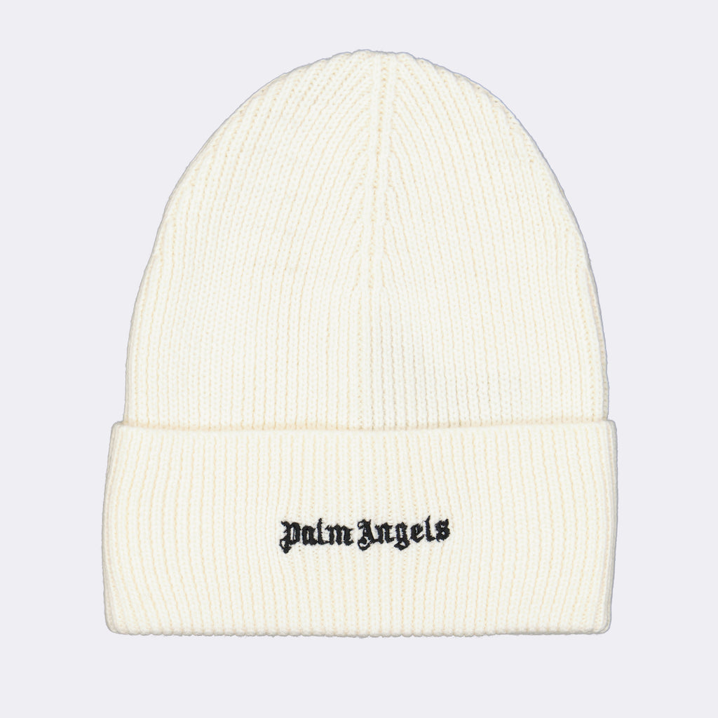 Hats, caps and beanies Logo beanie Palm Angels White Man
