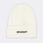 Hats, caps and beanies Logo beanie Palm Angels White Man