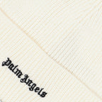 Hats, caps and beanies Logo beanie Palm Angels White Man