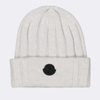 Hats, caps and beanies Logo beanie Moncler White Man