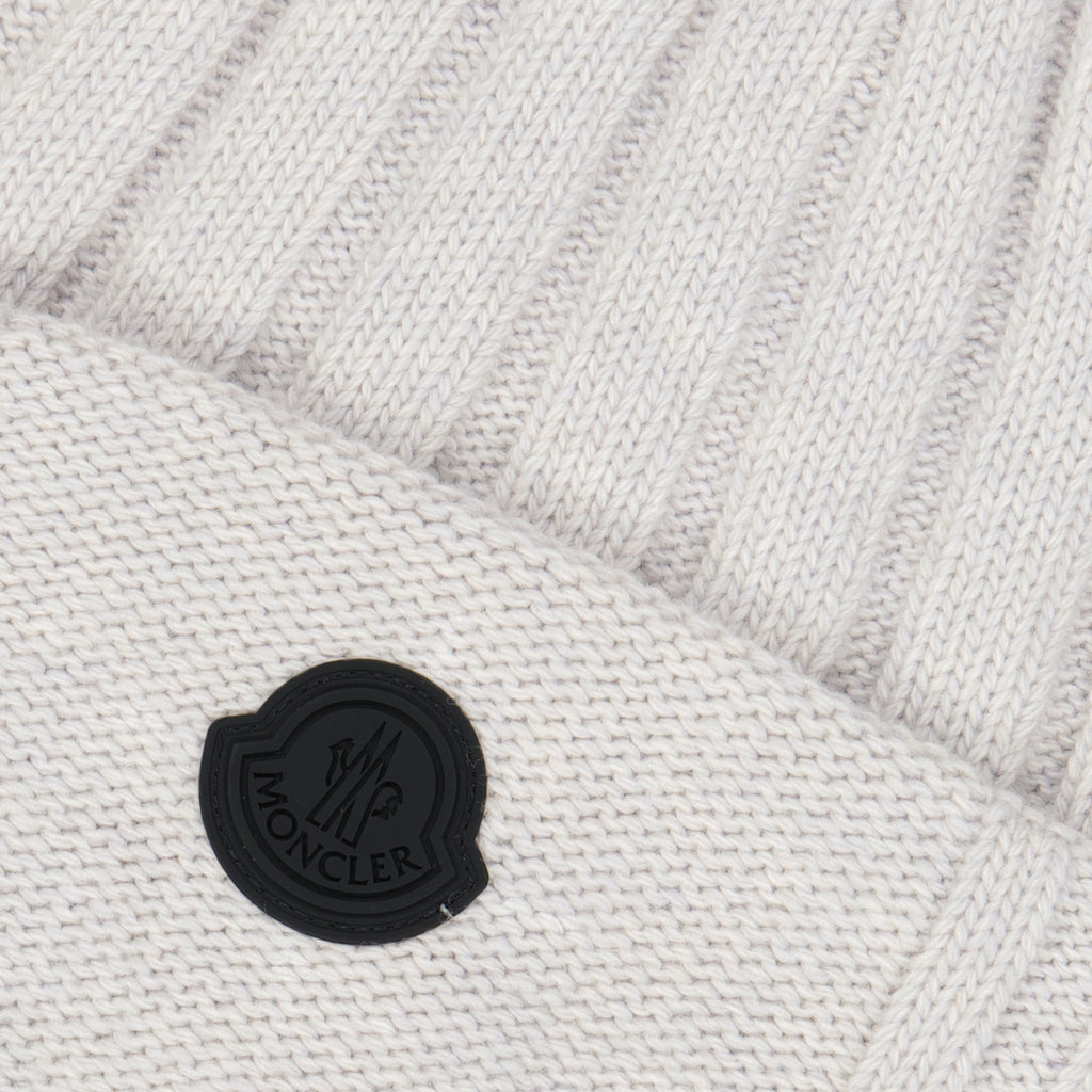 Hats, caps and beanies Logo beanie Moncler White Man