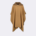 Vestes Cape zippée Moncler Marron Femme