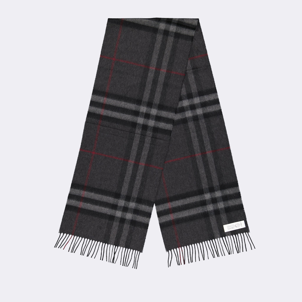 Écharpes, foulards et gants Écharpe en cachemire Burberry Gris Unisexe