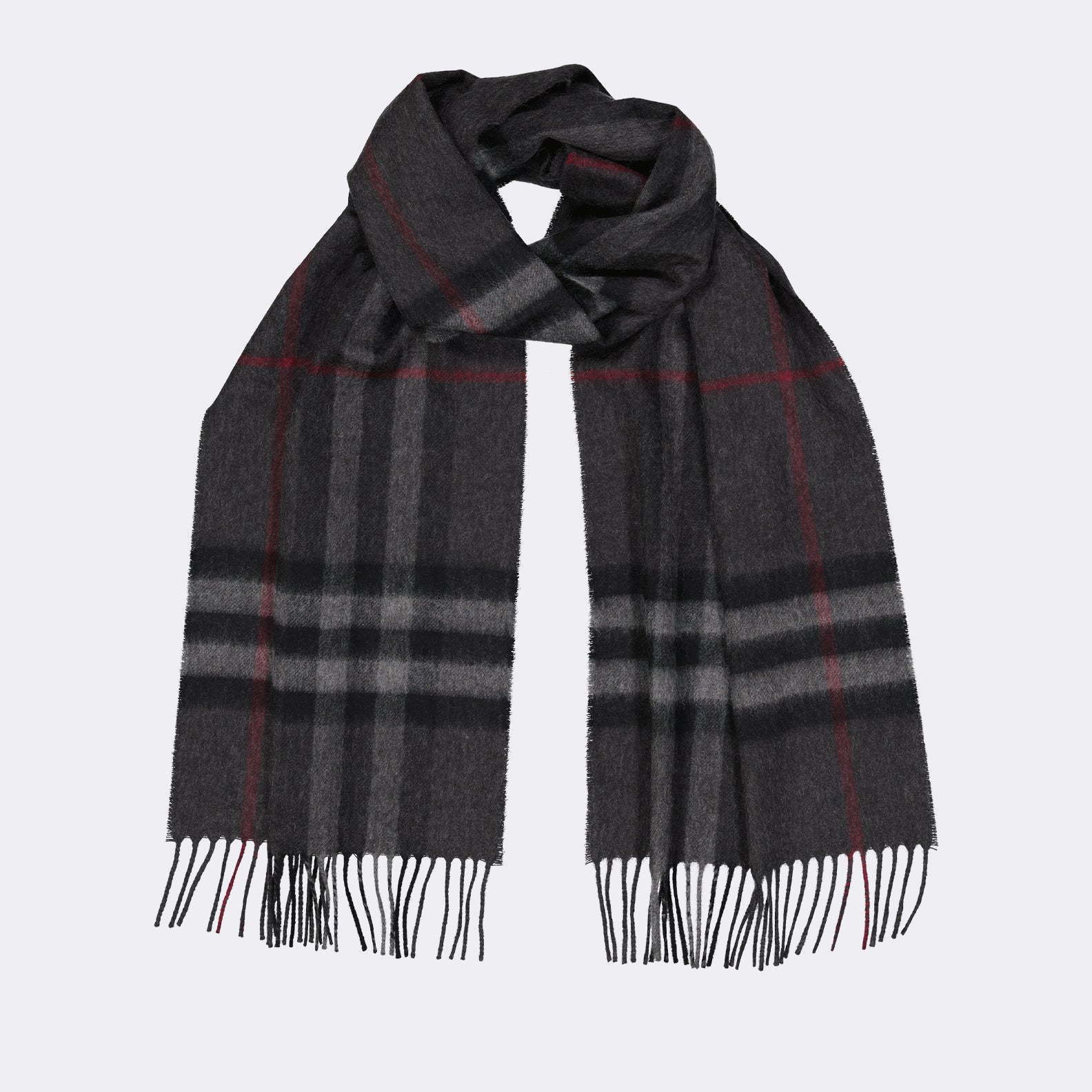 Écharpes, foulards et gants Écharpe en cachemire Burberry Gris Unisexe
