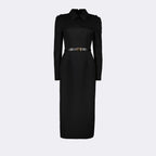 Vestidos Vestido Woven Stretch Prada Preto Femme