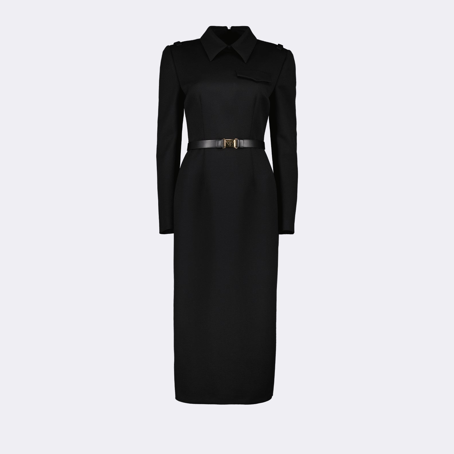 Vestidos Vestido Woven Stretch Prada Preto Femme