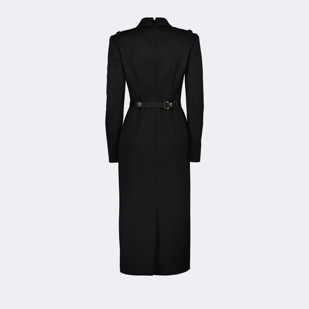 Vestidos Vestido Woven Stretch Prada Preto Femme