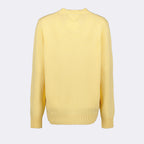 Maille Pull en laine et cachemire Prada Jaune Femme