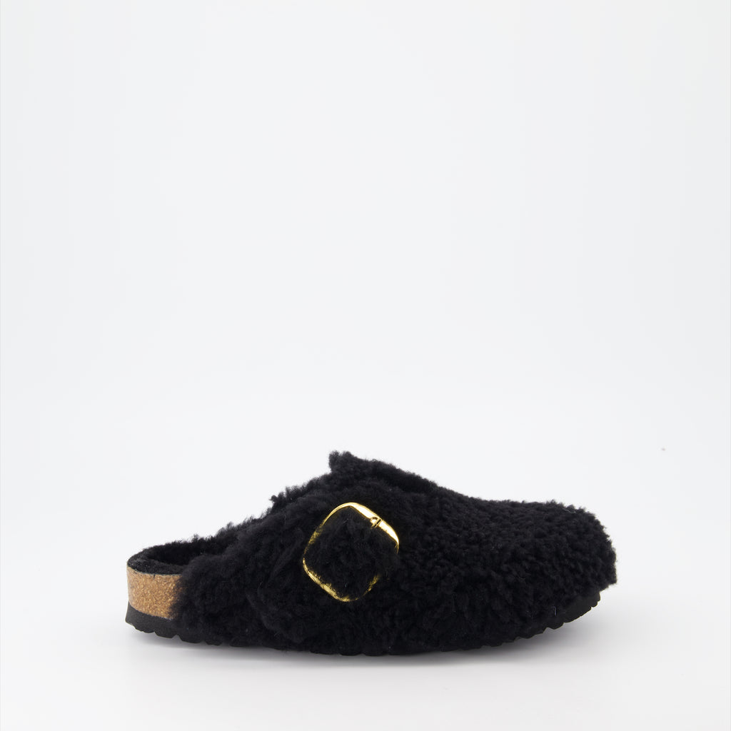 Chaussures ouvertes Mules Boston Birkenstock Noir Femme