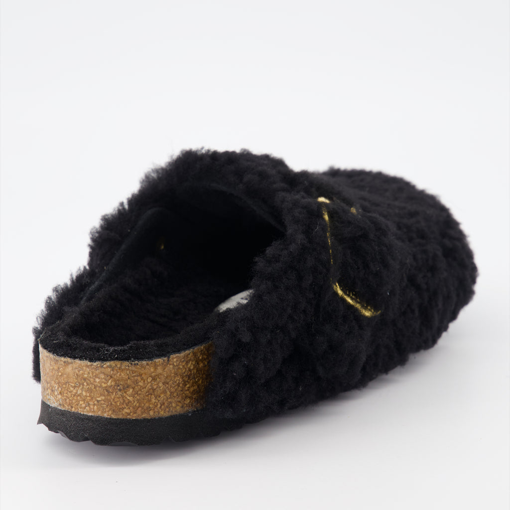 Chaussures ouvertes Mules Boston Birkenstock Noir Femme