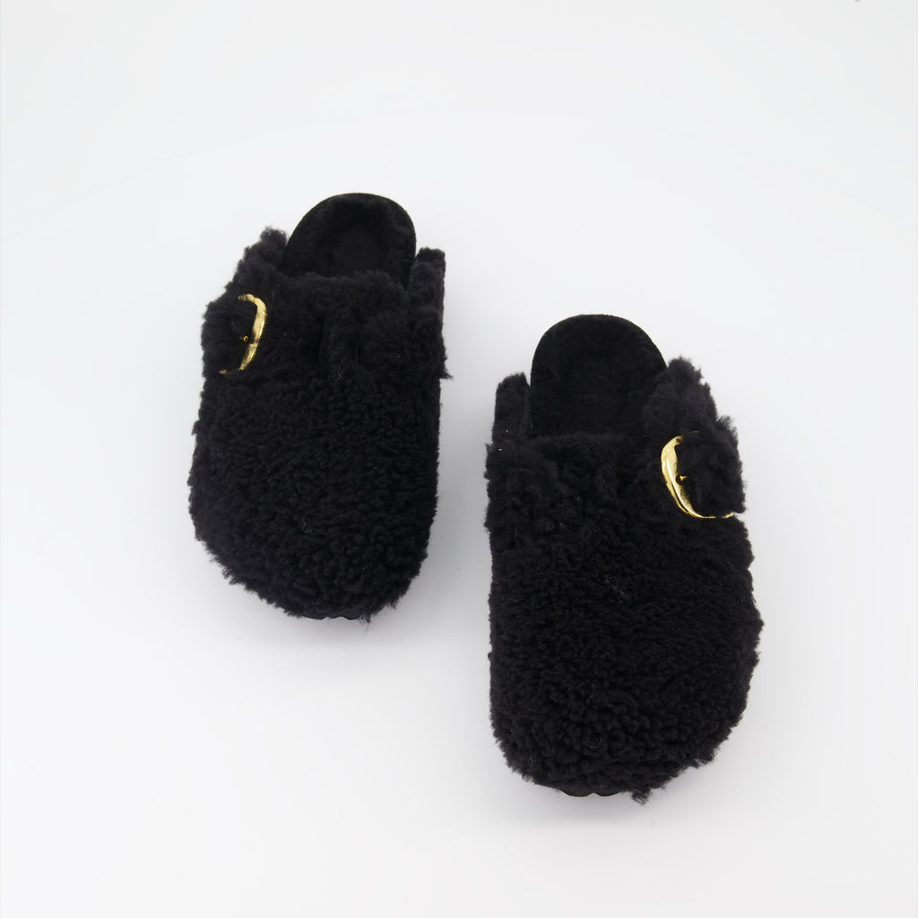 Chaussures ouvertes Mules Boston Birkenstock Noir Femme