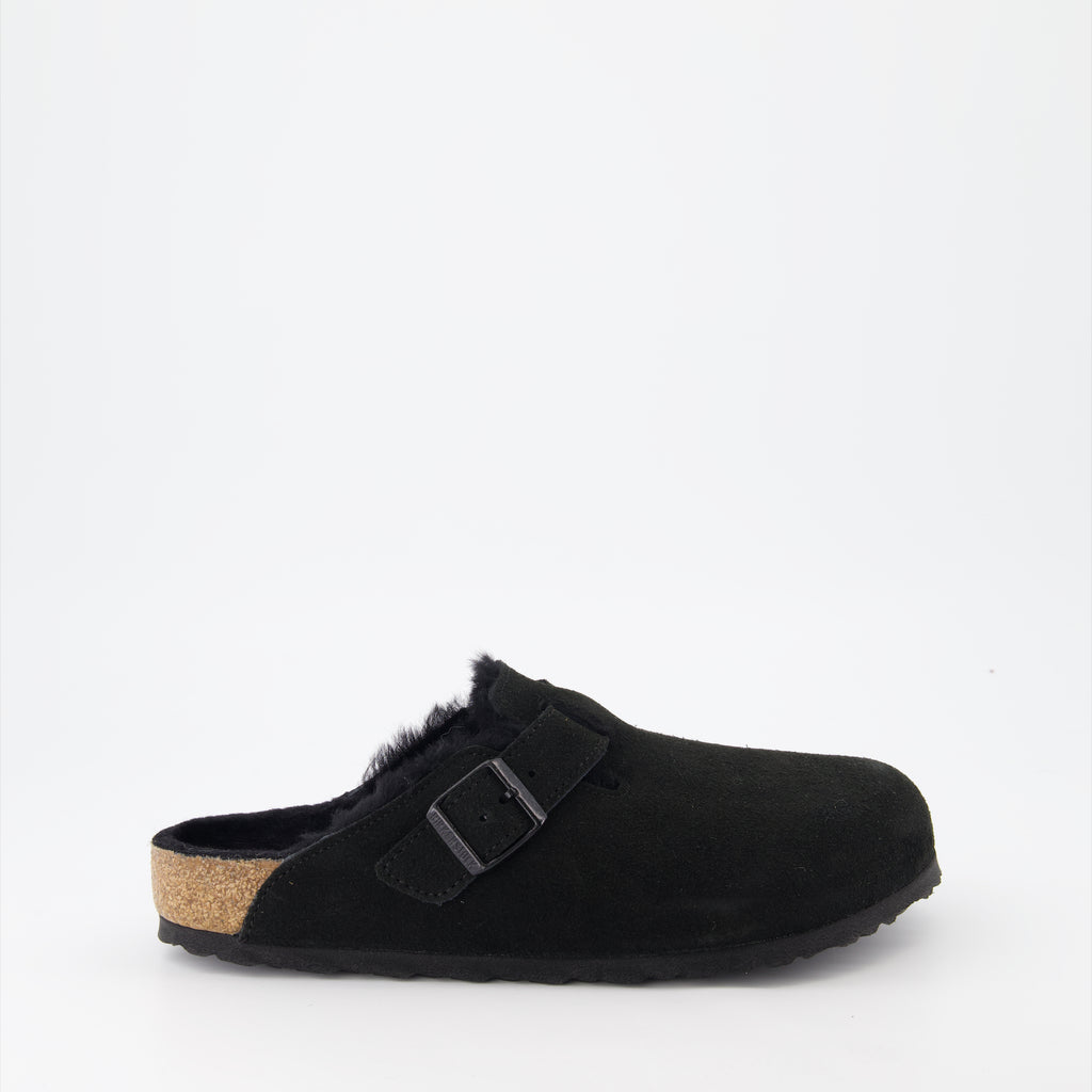 Chaussures ouvertes Mules Boston Birkenstock Noir Homme