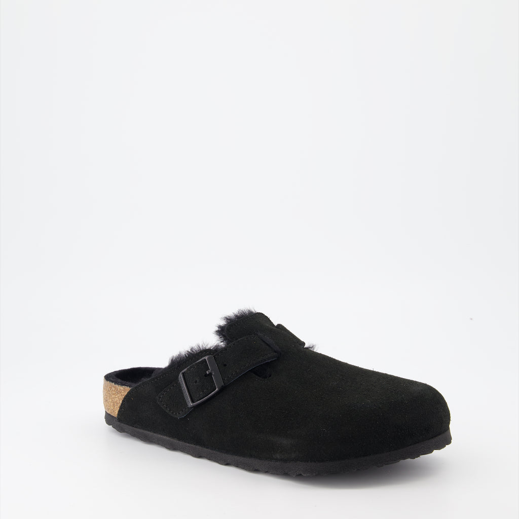 Chaussures ouvertes Mules Boston Birkenstock Noir Homme