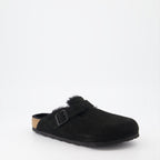 Chaussures ouvertes Mules Boston Birkenstock Noir Homme
