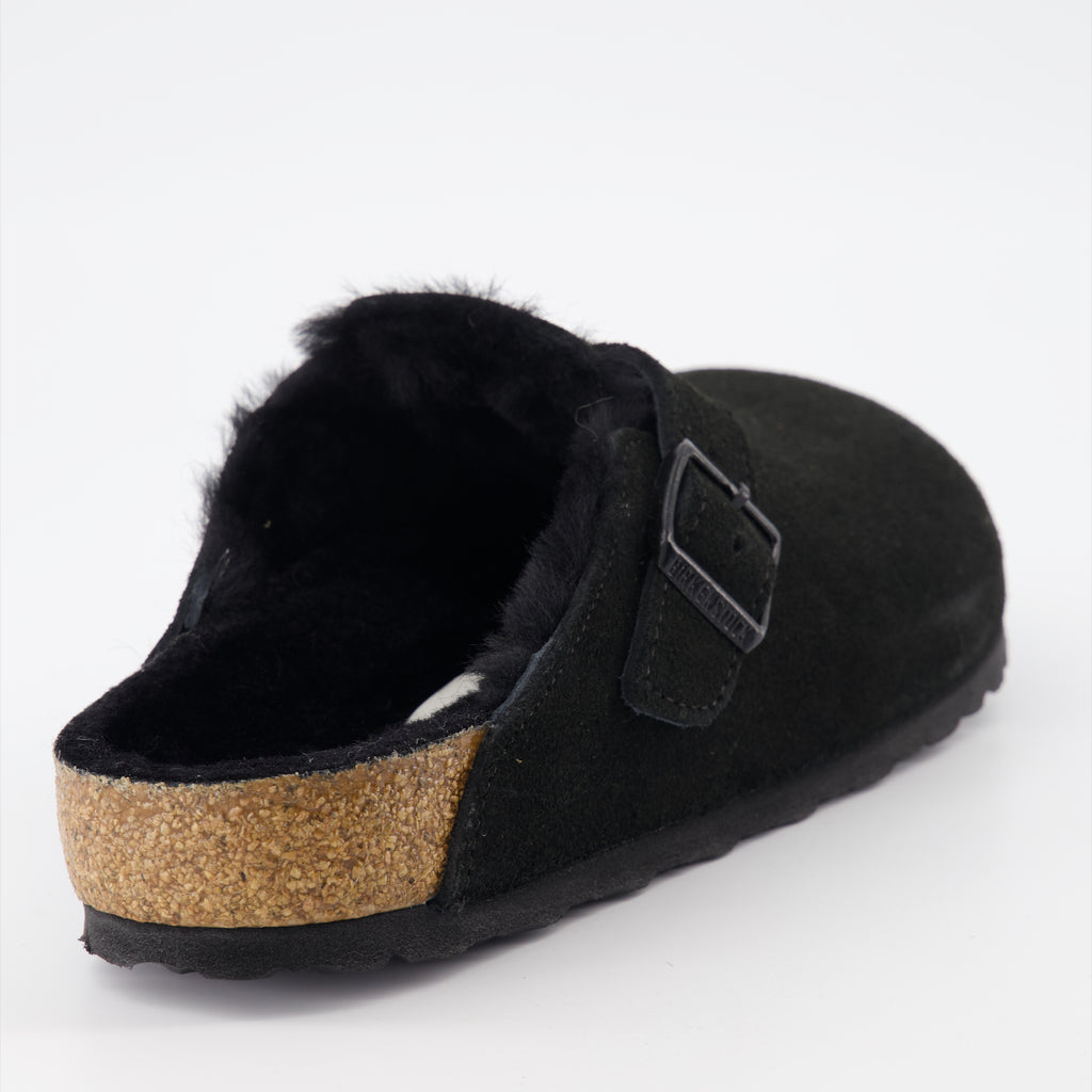 Chaussures ouvertes Mules Boston Birkenstock Noir Homme