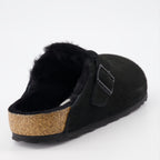 Chaussures ouvertes Mules Boston Birkenstock Noir Homme