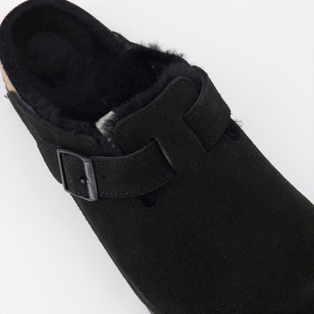 Chaussures ouvertes Mules Boston Birkenstock Noir Homme