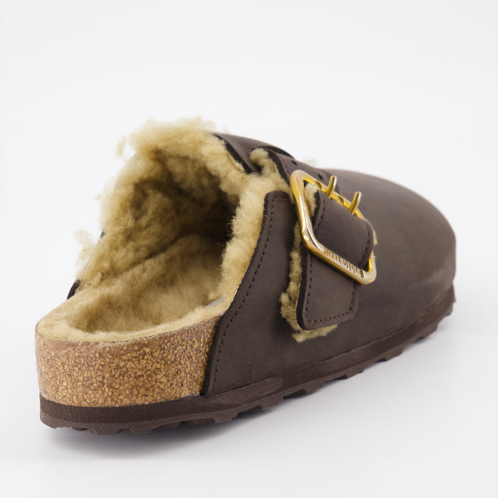 Chaussures ouvertes Mules Boston Bold Birkenstock Marron Homme