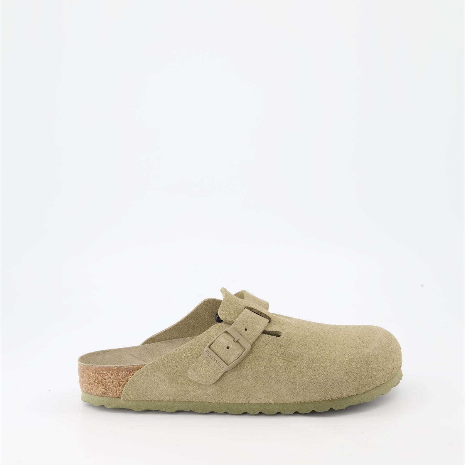 Chaussures ouvertes Mules Boston Birkenstock Kaki Homme