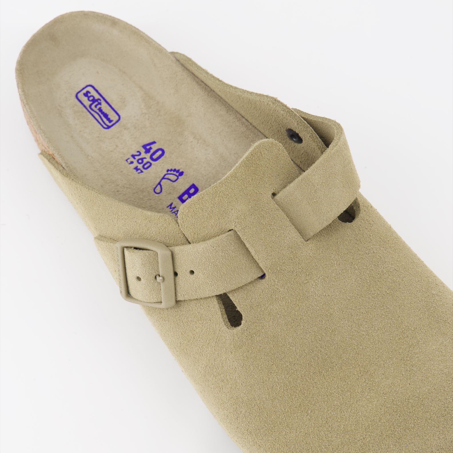 Chaussures ouvertes Mules Boston Birkenstock Kaki Homme