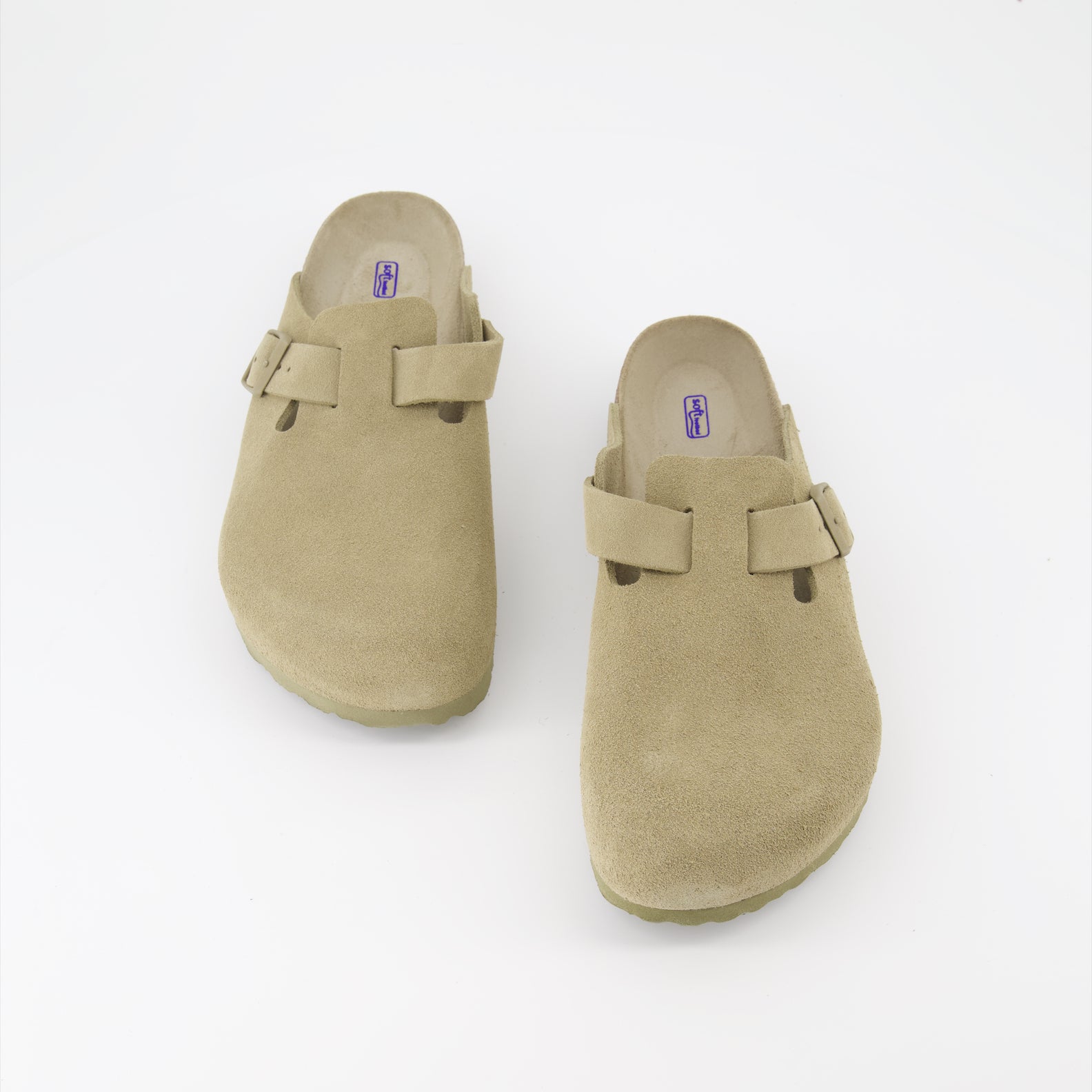 Chaussures ouvertes Mules Boston Birkenstock Kaki Homme