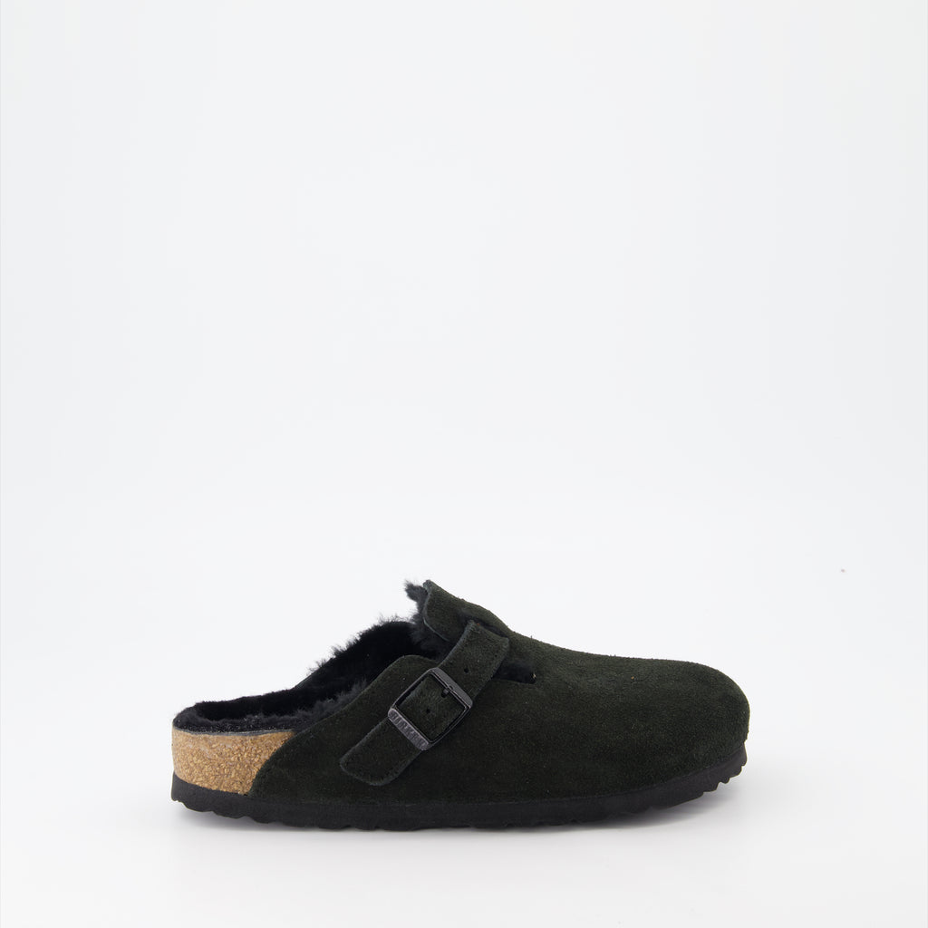 Chaussures ouvertes Mules Boston Birkenstock Noir Femme