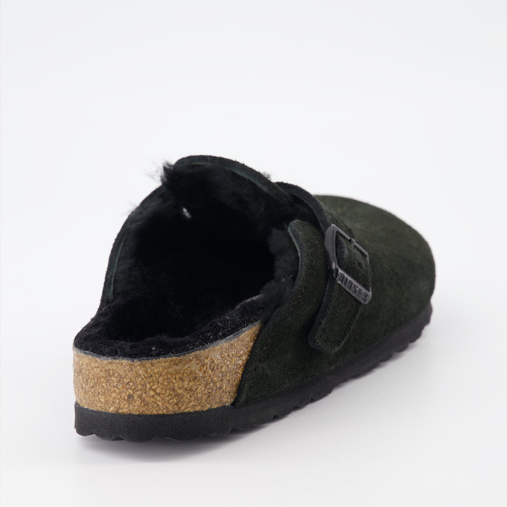 Chaussures ouvertes Mules Boston Birkenstock Noir Femme